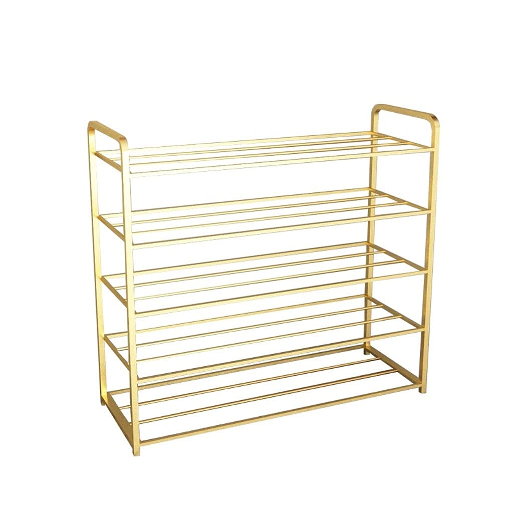 5-Tier Stackable Shoe Rack - 24 Pair Non-Slip Metal Shoe Storage Shelf | Freestanding Closet & Entryway Organizer for Bedroom, Hallway & Mudroom Organization