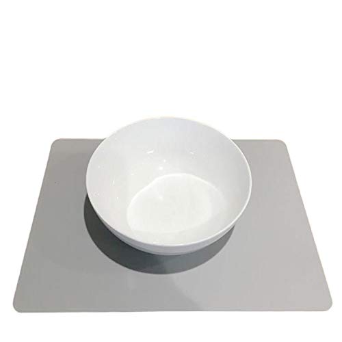 Premium Light Grey Rectangular Placemats Set of 8 - Large Size for Dining Table - Perfect for Everyday Meals, Dinner Parties & Home Decor
