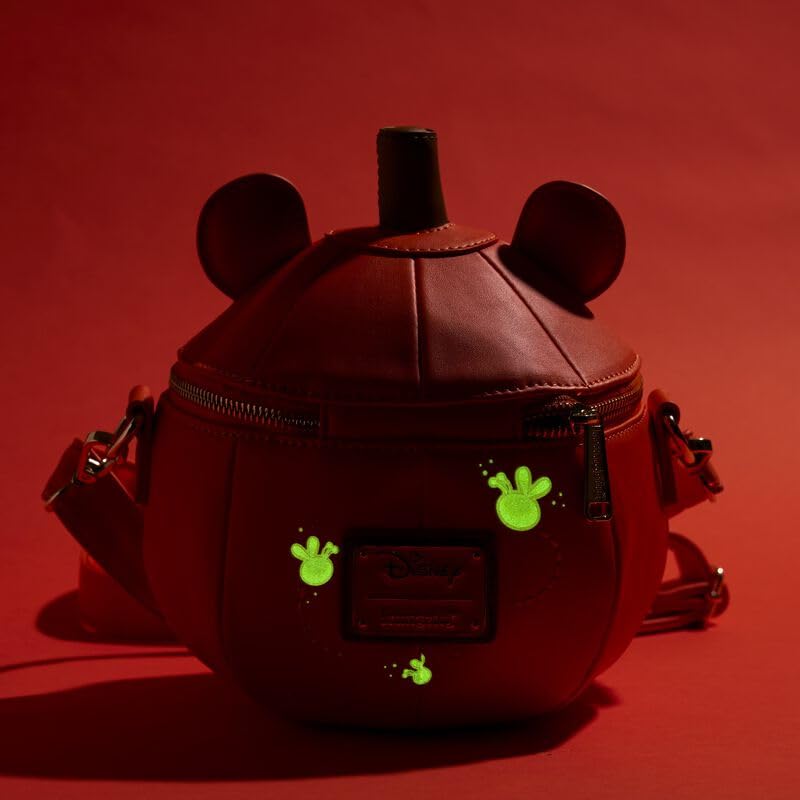 Disney Winnie the Pooh Pumpkin Crossbody Bag - Loungefly Mini Backpack for Women, Cute Cartoon Purse for Disney Fans, Perfect for Halloween, Theme Parks & Daily Use