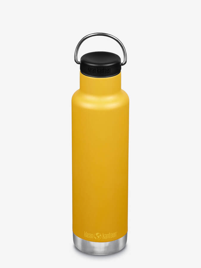 Klean Kanteen 20oz Vacuum Insulated Stainless Steel Water Bottle with Loop Cap | Leakproof & BPA-Free | Perfect for Hiking, Gym & Everyday Use