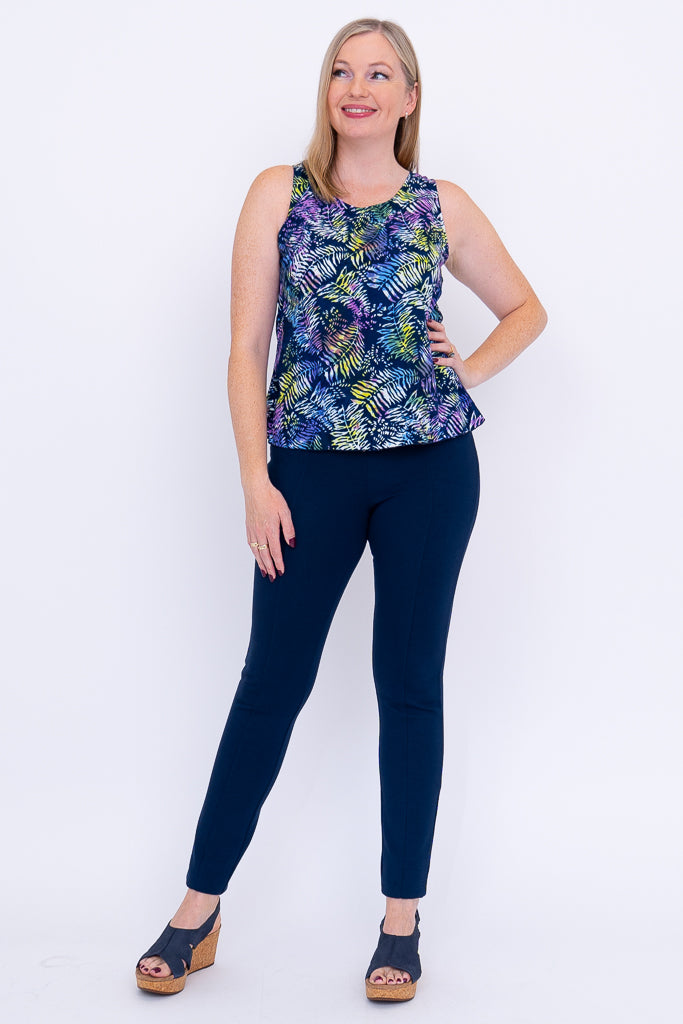 Premium Dee Tank Tops - Tropical Mix Print for Women | Comfortable & Stylish Summer Casual Wear | Perfect for Beach, Vacation & Outdoor Activities