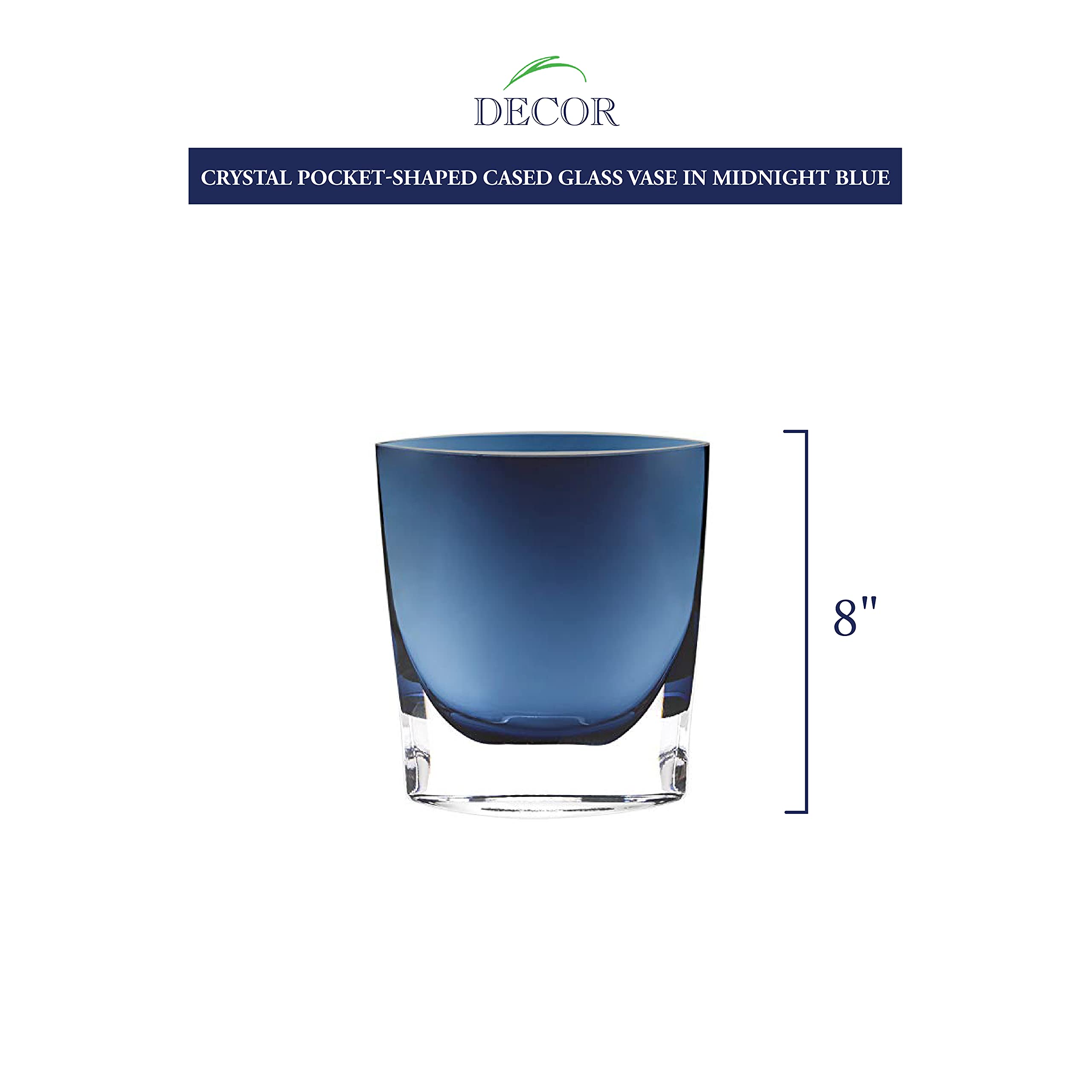 Badash Samantha Crystal Flower Vase - 8