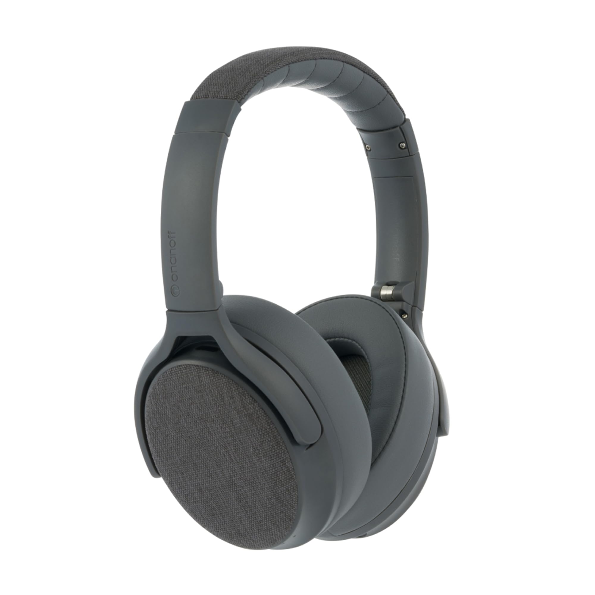 Premium Active Noise Cancelling Bluetooth Headphones with Built-in Mic for Amazon | Wireless Headset for Work, Travel & Gym - Grey
