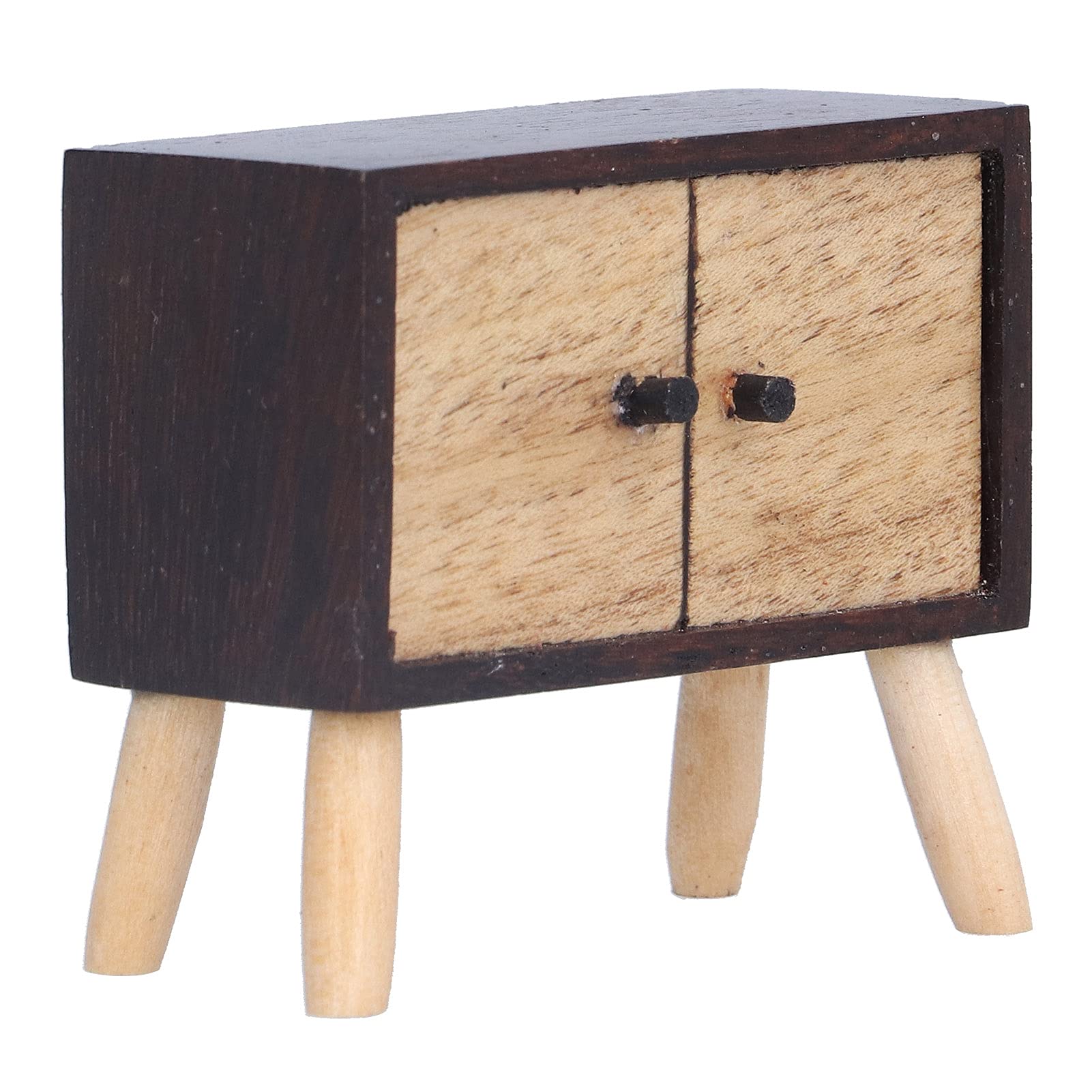 Miniature Dollhouse TV Cabinet - Multipurpose Tiny Furniture for Dollhouse, Office, Photography, Home Decor & Gifts | Portable & Stylish Accessory for Miniature Displays & Collectibles