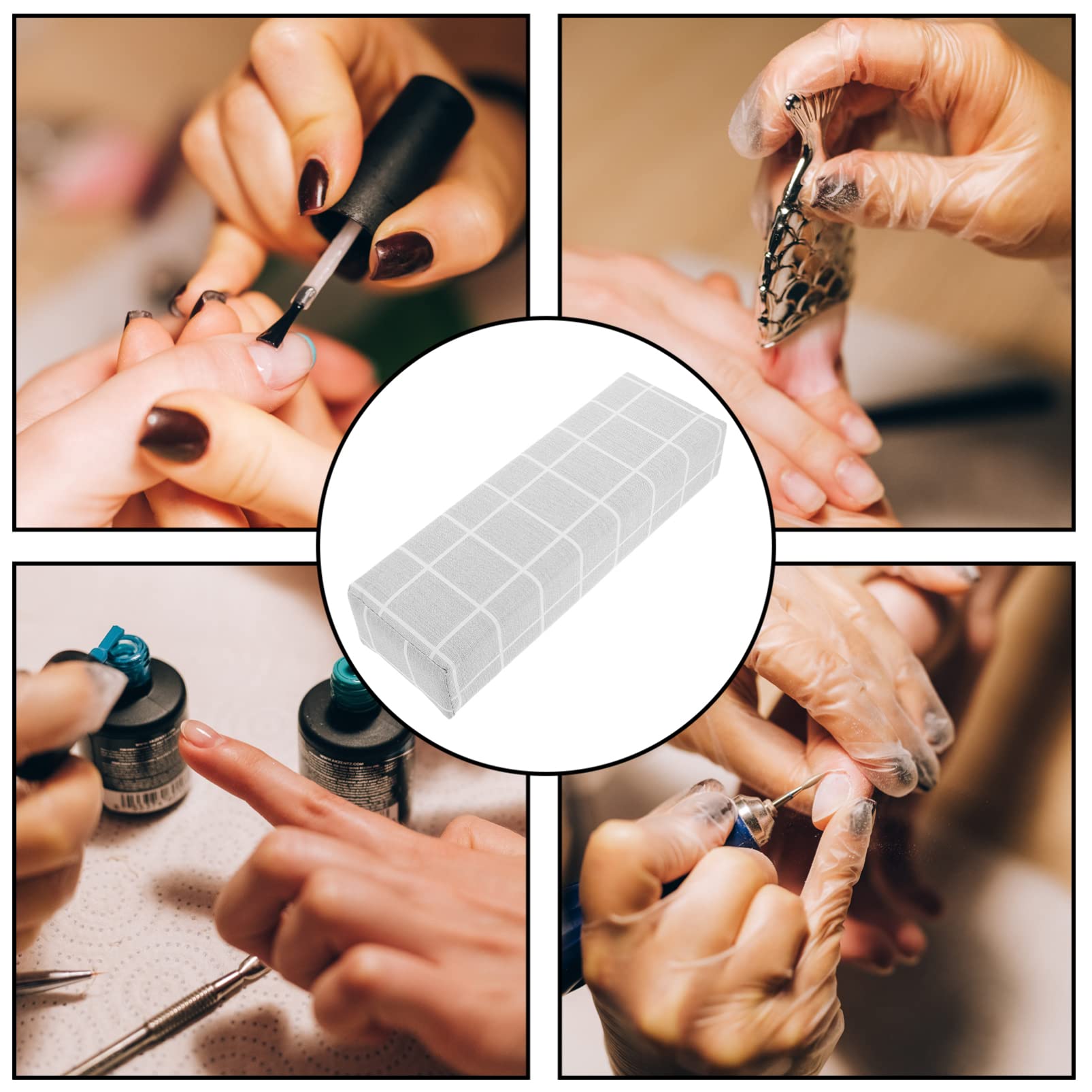 FOMIYES Nail Art Hand Pillow - Basketball Design Nail Art Accessories, Manicure Hand Cushion for Nail Salon & Home Use, Comfortable Nail Rest Pad for Gel Polish & Acrylic Nails - Perfect for Nail Technicians & DIY Enthusiasts