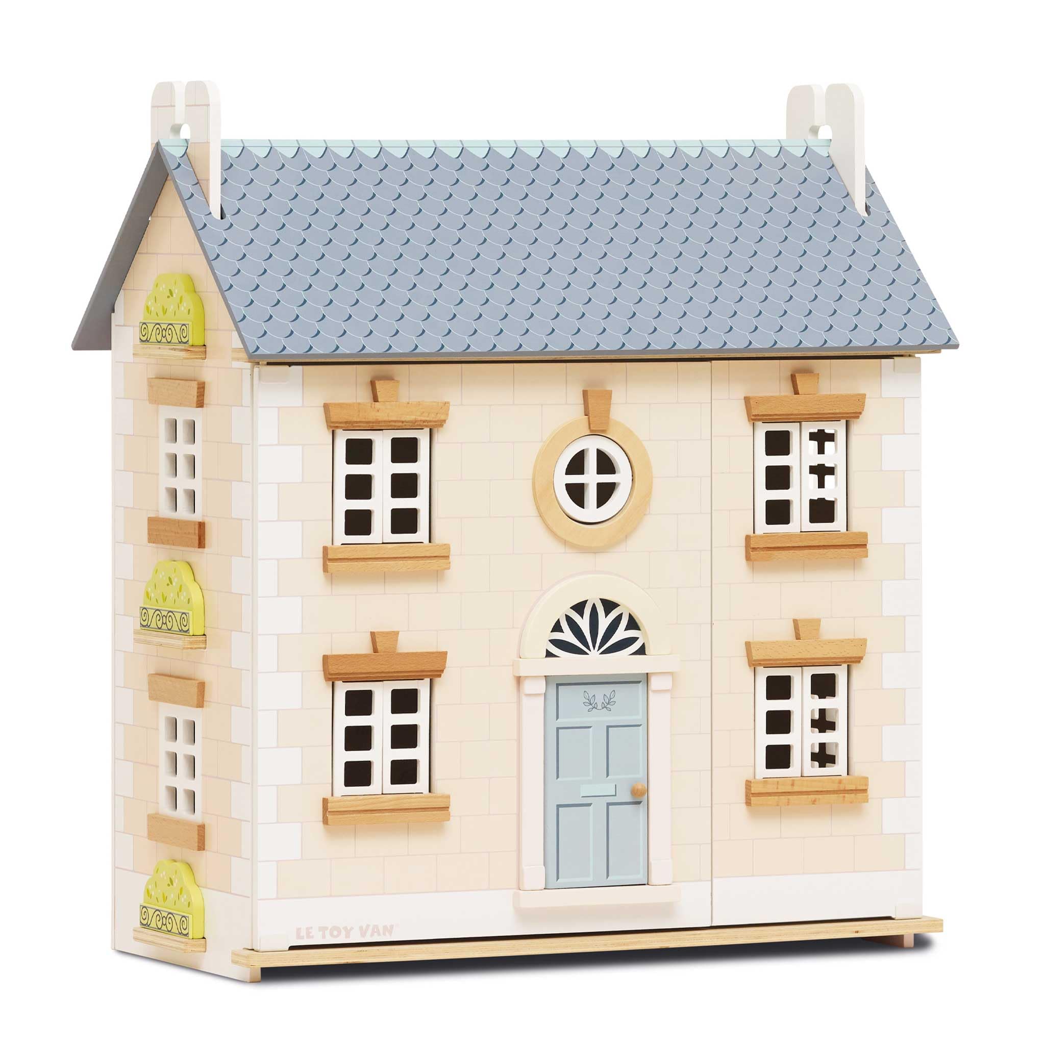 Le Toy Van Bay Tree Doll House - Large 3-Story Wooden Dollhouse Playset for Kids Ages 3+ | Pretend Play, Gift for Girls & Boys, Nursery Decor
