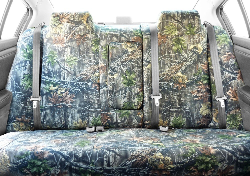 **CalTrend 40/60 Split Rear Seat Covers for 2011-2016 Jeep Compass - Camouflage Design with Solid Cushion Protection | Perfect for Off-Roading, Hunting & Outdoor Adventures**