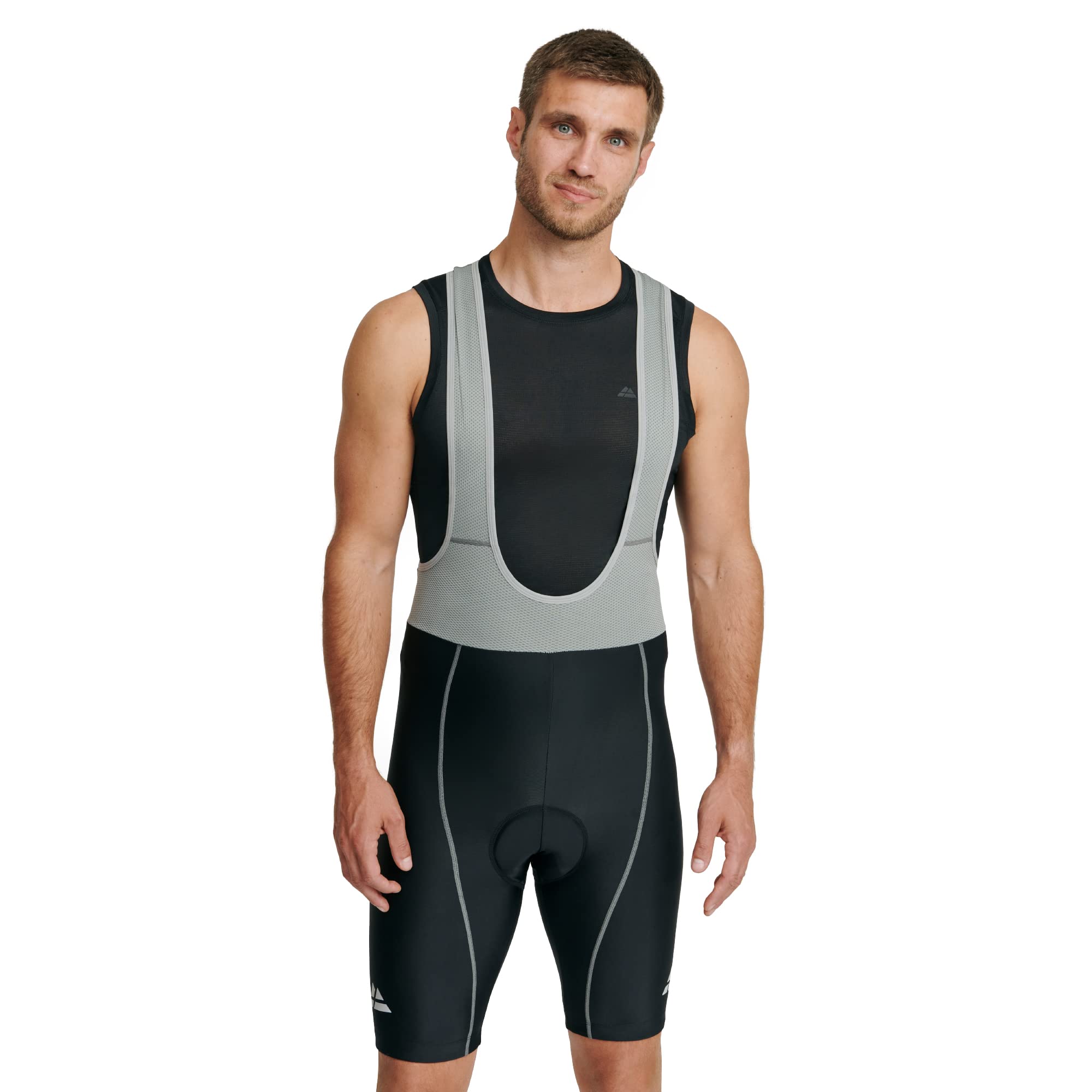 DANISH ENDURANCE Men's Cycling Bib Shorts & Padded Bike Pants with Silicone Leg Grips - Comfortable Bicycle Shorts for Road & Mountain Biking, Training & Endurance Rides