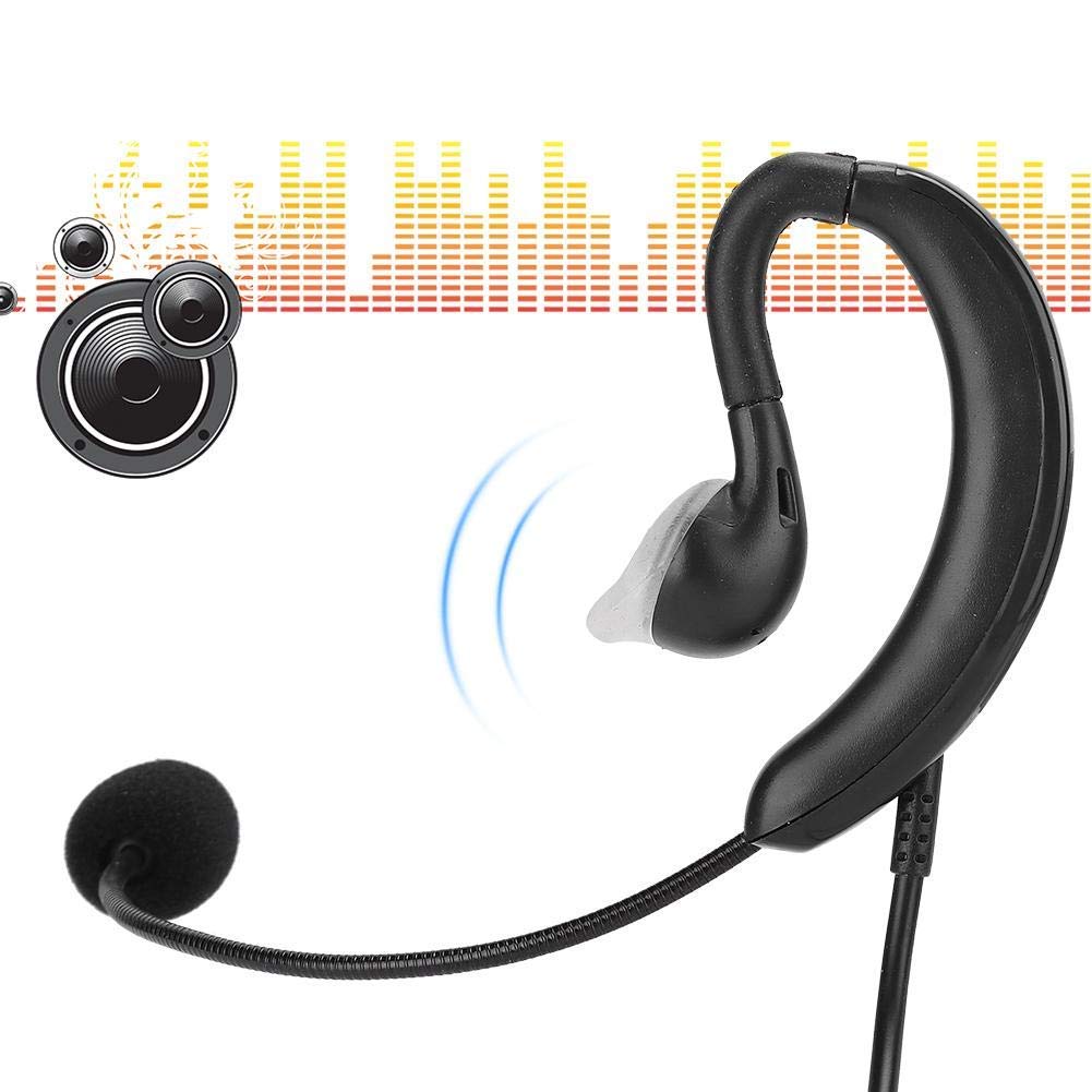 ASHATA USB Computer Headset with Ear Hook - Noise Cancelling Microphone for Skype, Zoom, Calls - One-Key Mute & Volume Control - Perfect for Remote Work, Online Classes & Gaming
