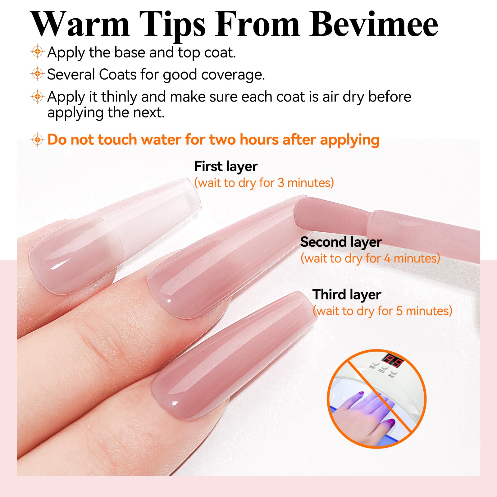 Quick Dry Nail Polish - Fast Drying Sheer Nude Holographic Nail Lacquer, High Coverage Water-Based Formula, No UV/LED Required (12ml) - Perfect for Everyday Wear, Special Occasions & Nail Art Designs