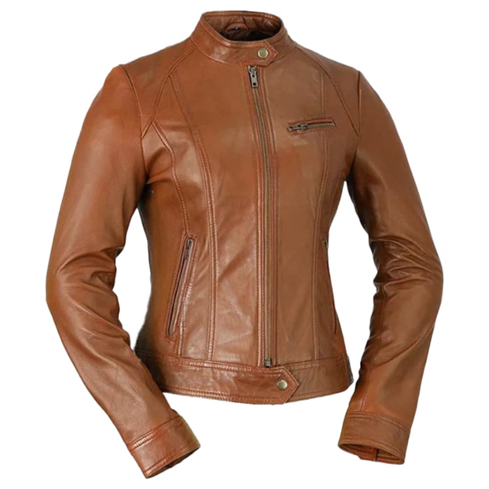 Stylish Women's Leather Jacket for Fall & Winter | Fashion Outerwear for Casual & Office Wear | Trendy Biker & Bomber Style Coats