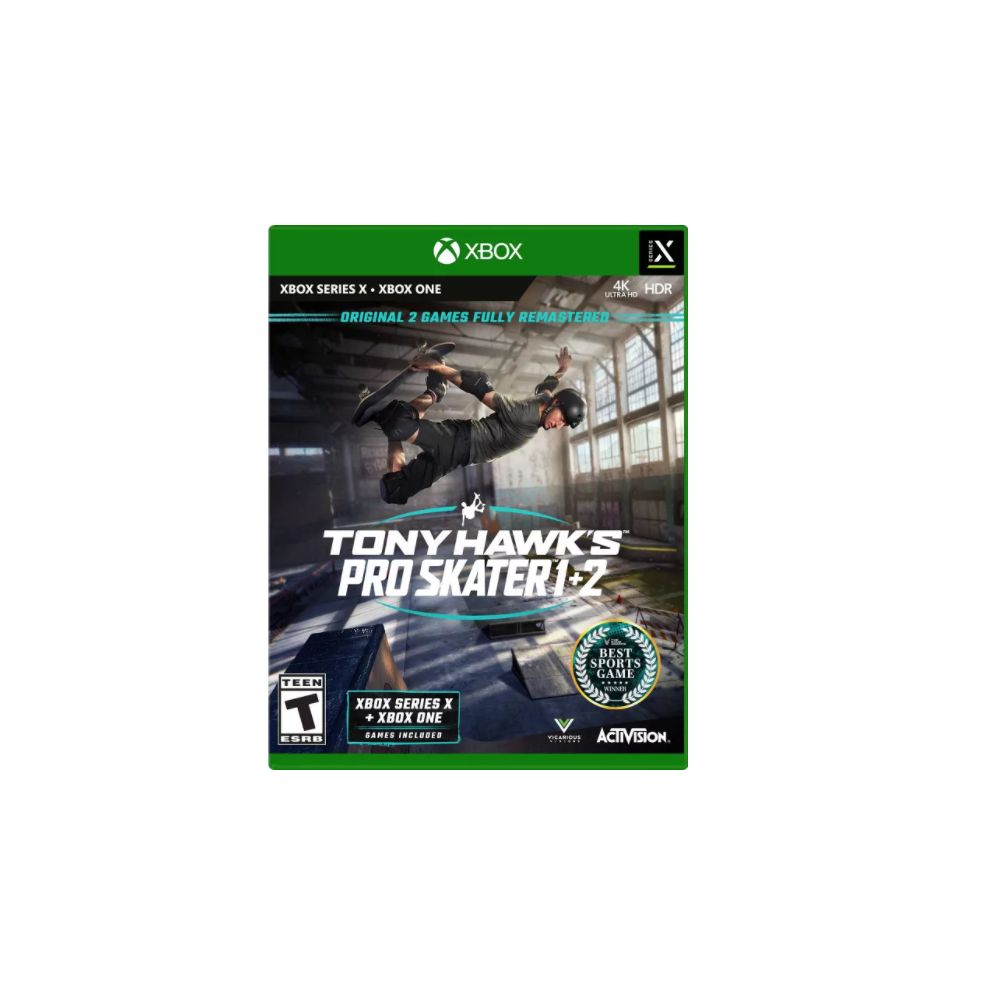 Tony Hawk's Pro Skater 1 + 2 - Xbox Series X & Xbox One Game - Remastered Skateboarding Classic - Perfect for Gaming Nights & Skate Fans