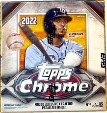 2022 Topps Chrome Baseball Mega Box - Premium Trading Cards for Collectors & Fans - Perfect for Sports Memorabilia Collections & Fantasy Baseball Enthusiasts