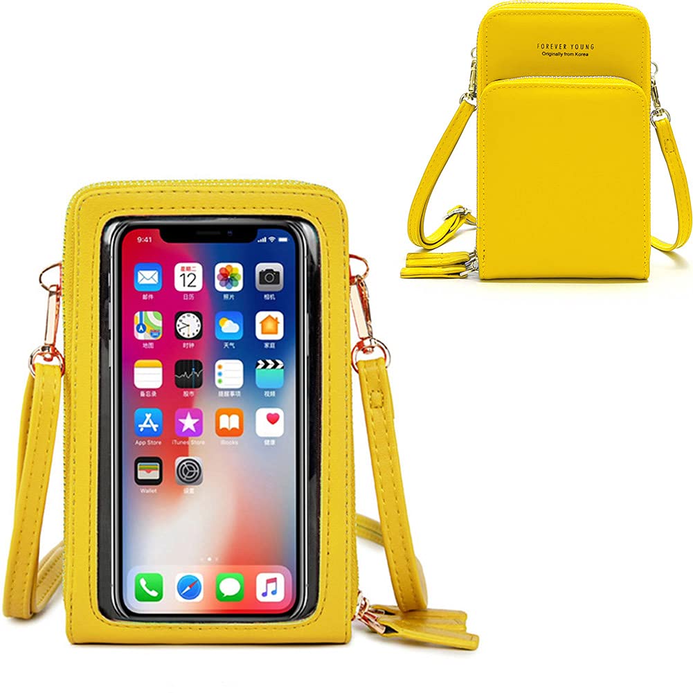 Women's Touch Screen Crossbody Phone Bag - Small Shoulder Purse with Credit Card Slots | RFID Blocking Wallet Handbag for iPhone & Android | Perfect for Travel, Shopping & Daily Use