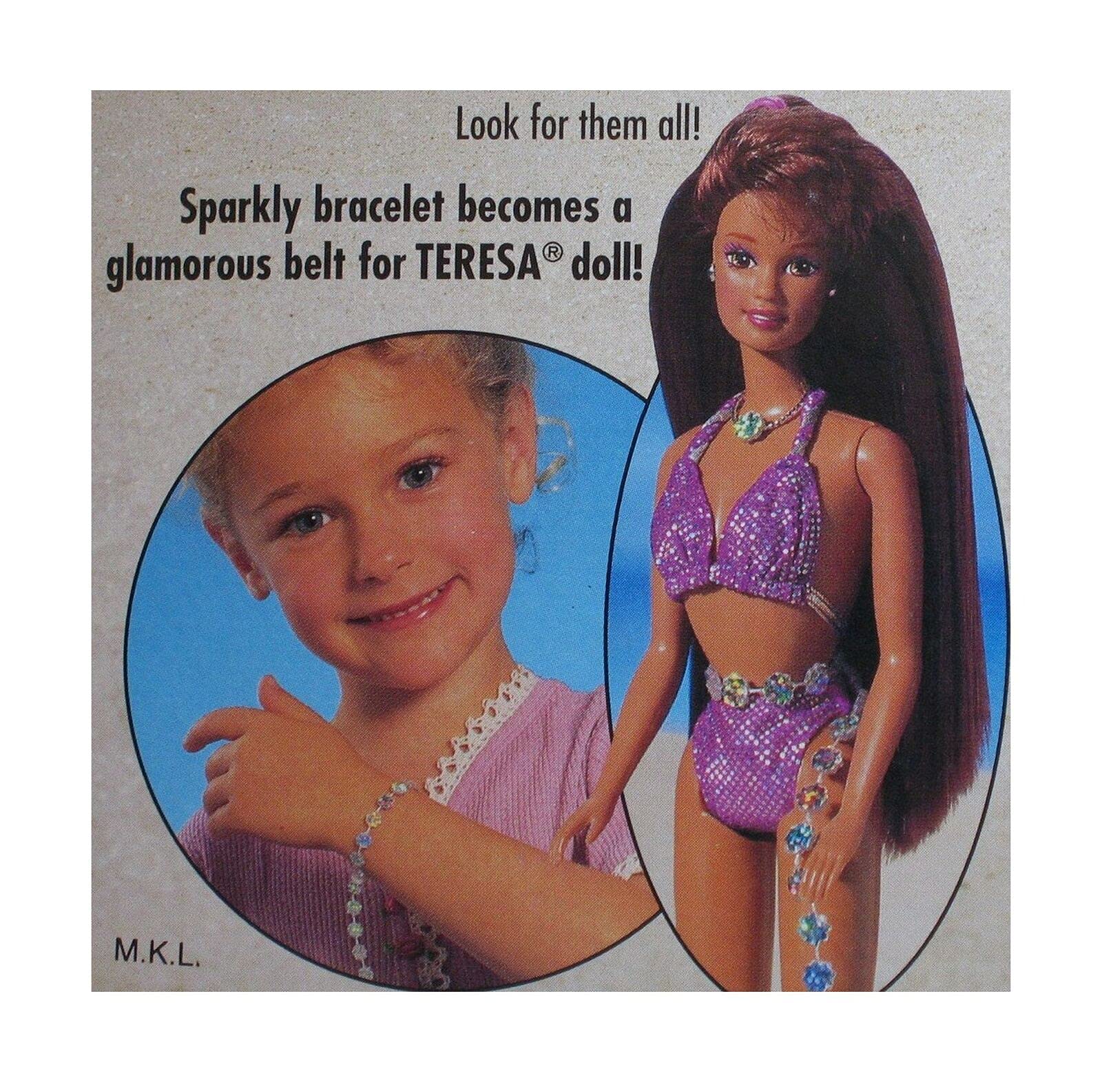 Barbie Sparkle Beach Teresa Brunette Doll for Kids Play