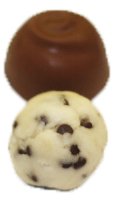 Scott's Cakes Premium Milk Chocolate Chocolate Chip Marzipan Candies - 1 Pound Gift Box with Light Green Foils & Red Roses - Perfect for Valentine's Day, Birthdays & Holiday Gifting
