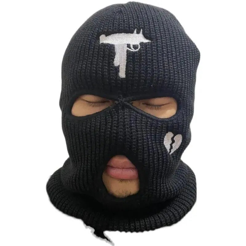 Winter Windproof Neck Warmer & Balaclava for Men & Women - 3-Hole Knitted Full Face Cover Ski Mask for Outdoor Sports (Hiking, Skiing, Snowboarding, Motorcycling)