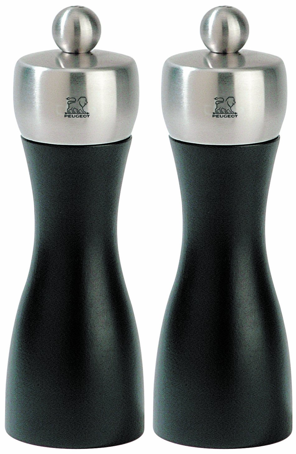Peugeot Fidji 6 Inch Black Matte Pepper Grinder - Premium Manual Salt and Pepper Mill for Kitchen, Restaurant & Dining Table Use