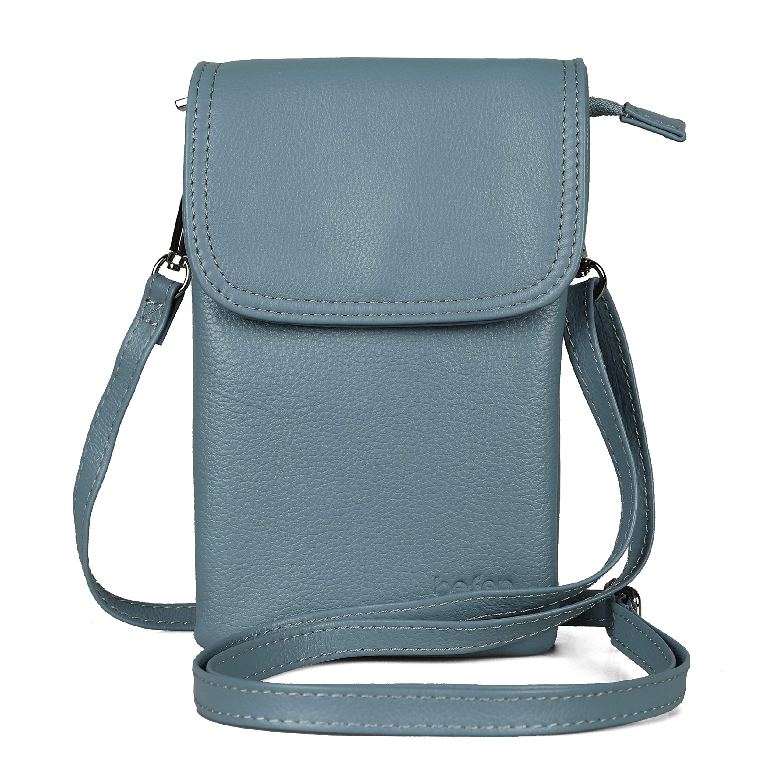 Befen Genuine Leather Small Crossbody Phone Wallet Purse for Women - Stylish & Compact Bag for Everyday Use, Travel, and Shopping