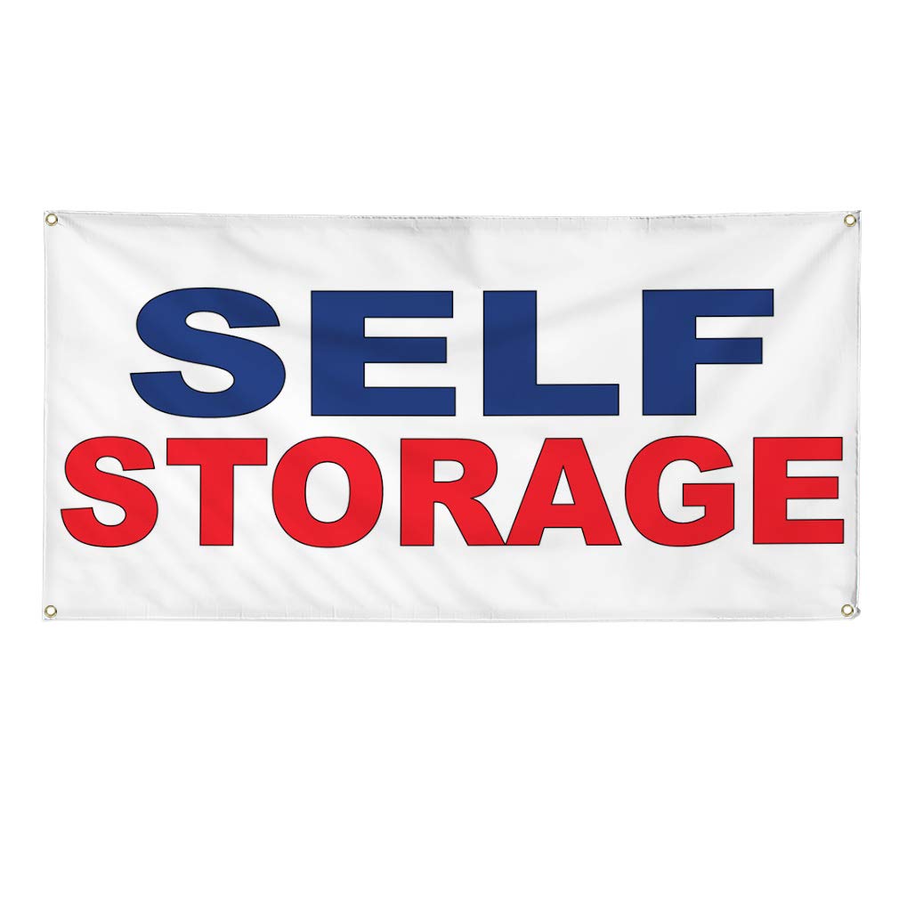 Vinyl Banner - 60x144 Inches - Weatherproof Outdoor Business Sign with 10 Grommets (Multiple Sizes Available) - Ideal for Self Storage, Industrial Yards & Commercial Advertising