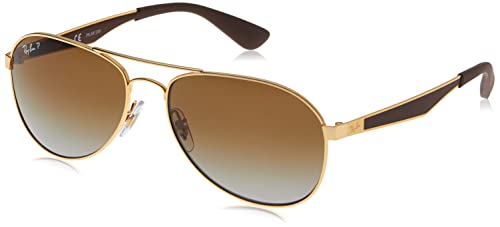 Gold/Polarized Light Grey Gradient Brown