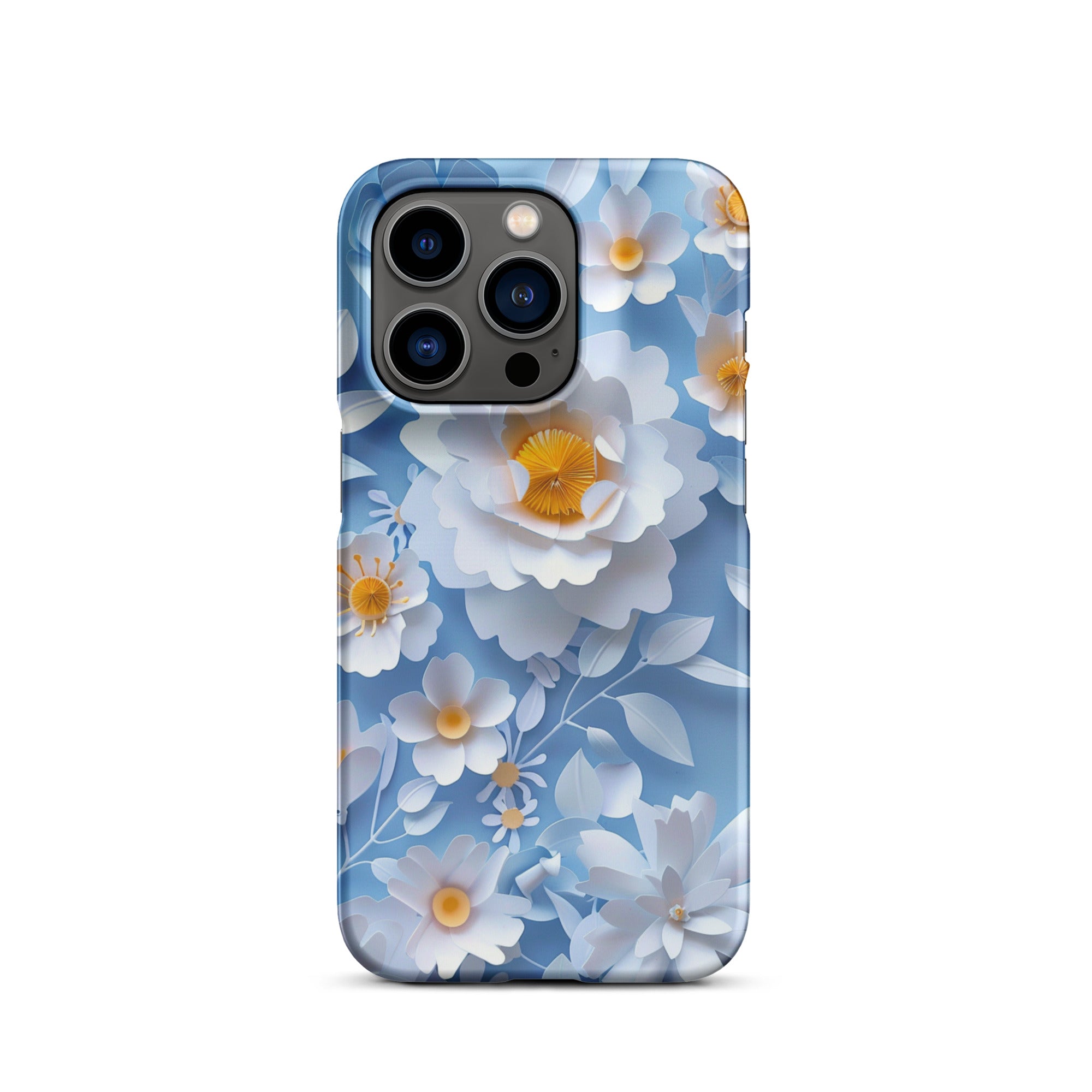 Daisy Blue Snap Case for iPhone 13 Pro Max - Slim Protective Cover with Shock Absorption | Perfect for Everyday Use, Travel & Outdoor Activities