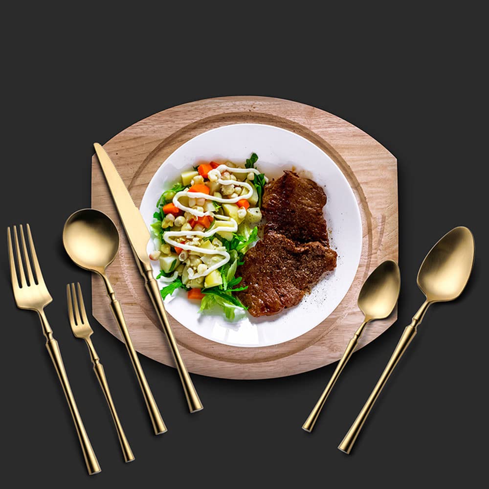 72-Piece Rose Gold & Silver Flatware Set for 12 - Stainless Steel Cutlery Set with Mirror Finish | Modern Dinnerware for Home & Restaurant Use | Dishwasher Safe | Perfect for Weddings, Dinner Parties & Formal Dining