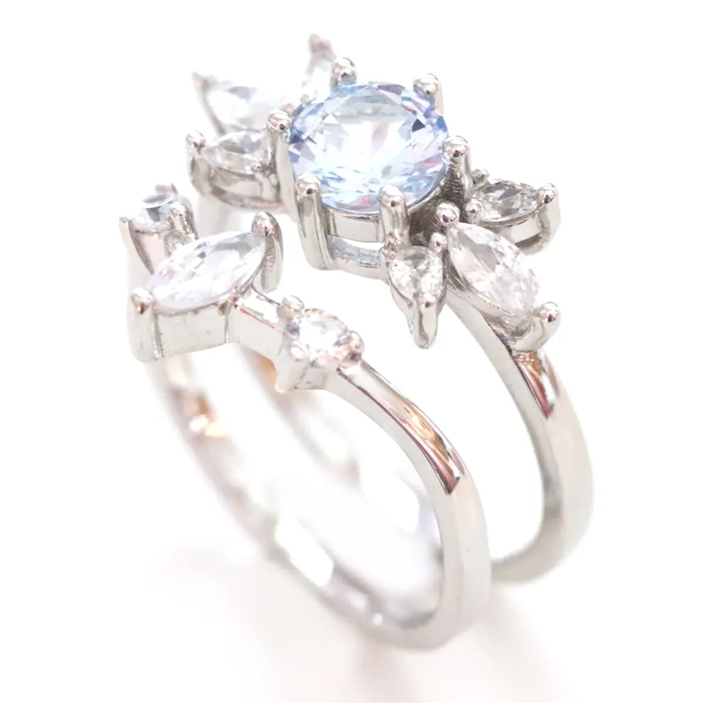 Blue Zelda Ring Set - Elegant Video Game Inspired Jewelry for Cosplay, Gifts & Everyday Wear | Perfect for Fans of The Legend of Zelda