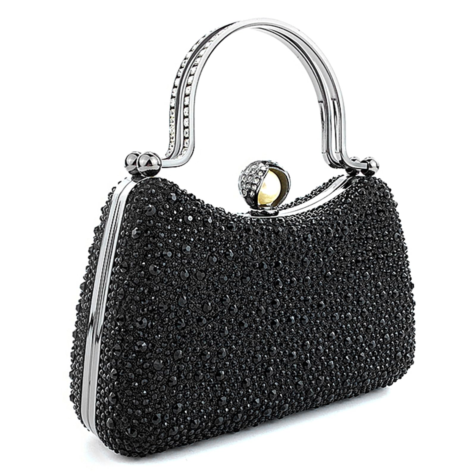 Sparkling Rhinestone Evening Clutch Bag for Women - Elegant Crystal Party Wedding Purse with Chain - Perfect for Formal Events, Prom & Special Occasions