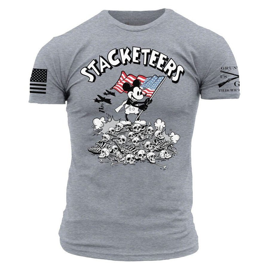 Stacketeers Premium Cotton T-Shirt for Men & Women - Dark Heather Gray | Comfortable Casual Wear for Everyday Outfits & Street Style