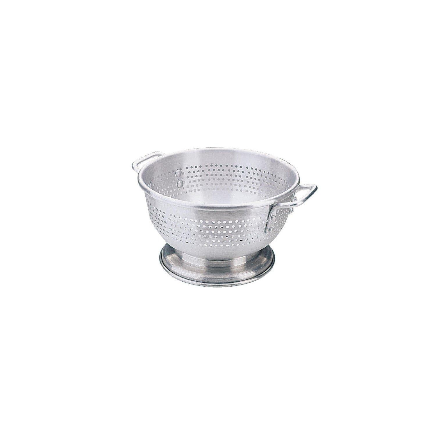 16 Inch Stainless Steel Colander with Sturdy Handles - Large 40cm Vegetable Strainer Basket for Pasta, Salad & Fruits - Dishwasher Safe Kitchen Tool (Silver) - Perfect for Cooking, Draining & Serving