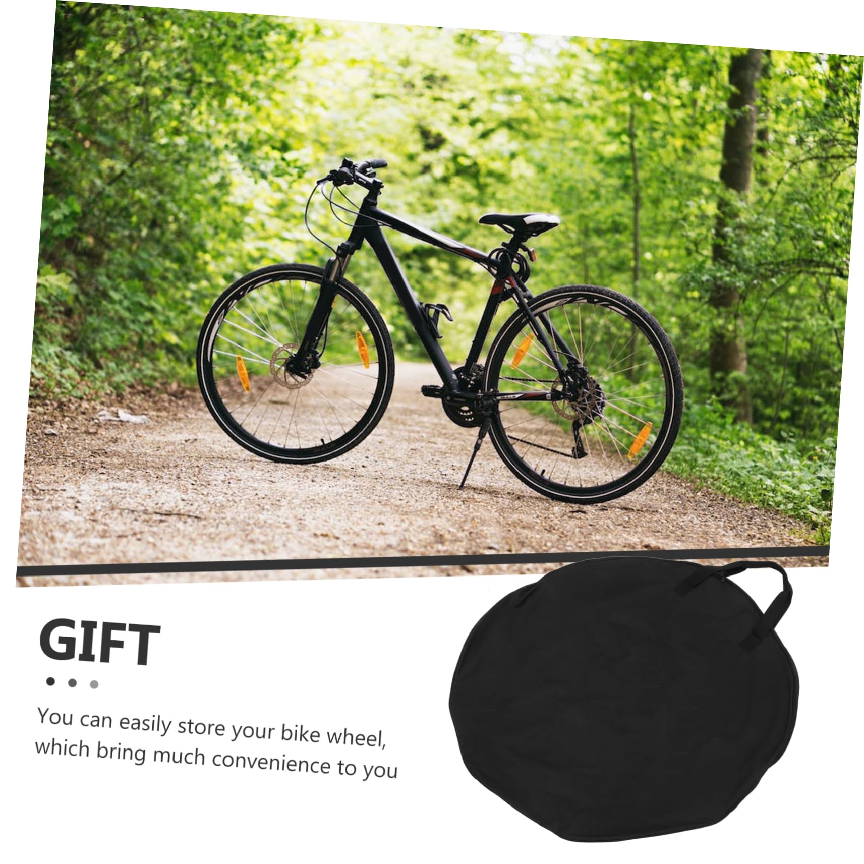BESPORTBLE Large Capacity Mountain Bike Wheel Storage Bag - Durable Road Bike Wheel Pouch for Cycling Protection | Perfect for Bike Transport & Storage at Home/Garage
