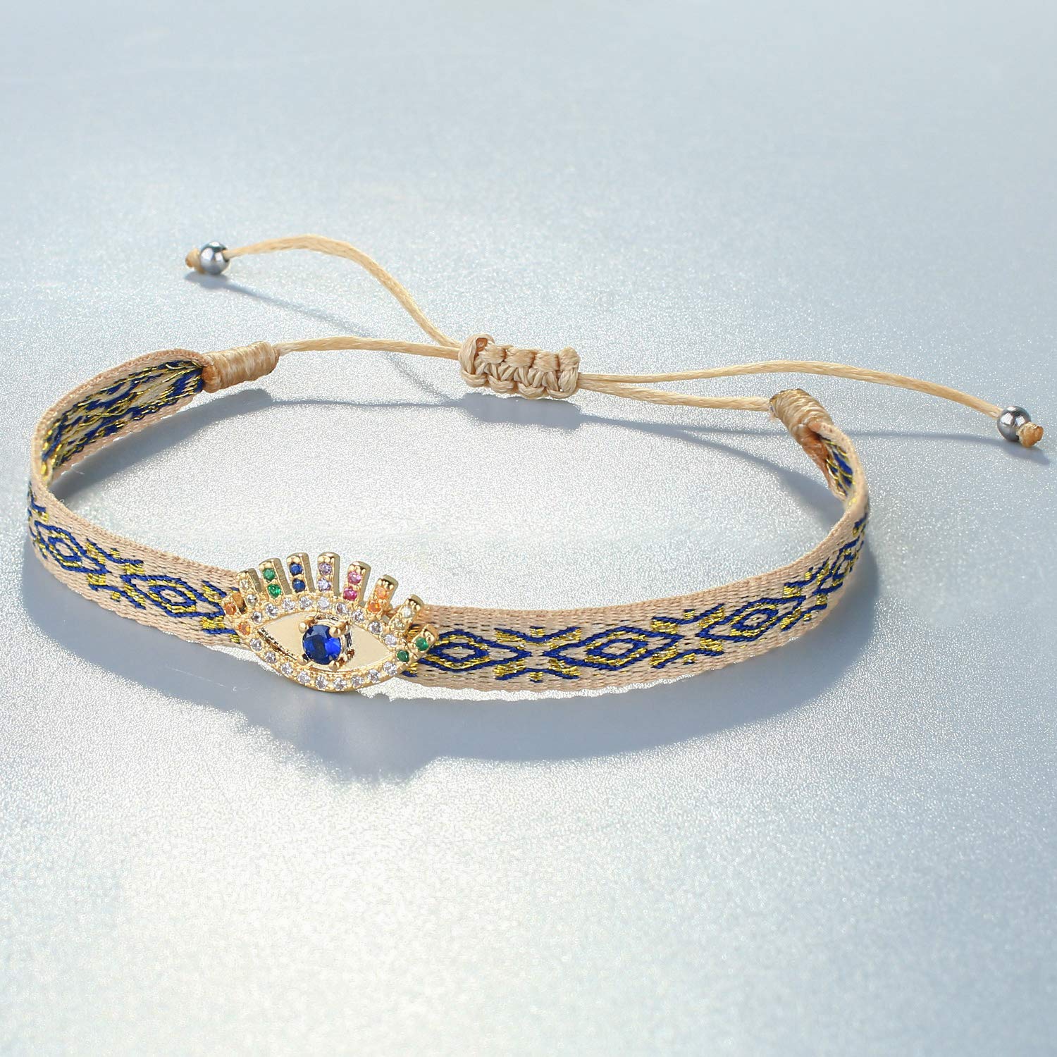 KELITCH Women's Adjustable Friendship Bracelets with Star Charm - Colorful Silk Rope Stackable Bracelets for Best Friends, Sisters & Gifts | Perfect for Everyday Wear, Parties & Special Occasions