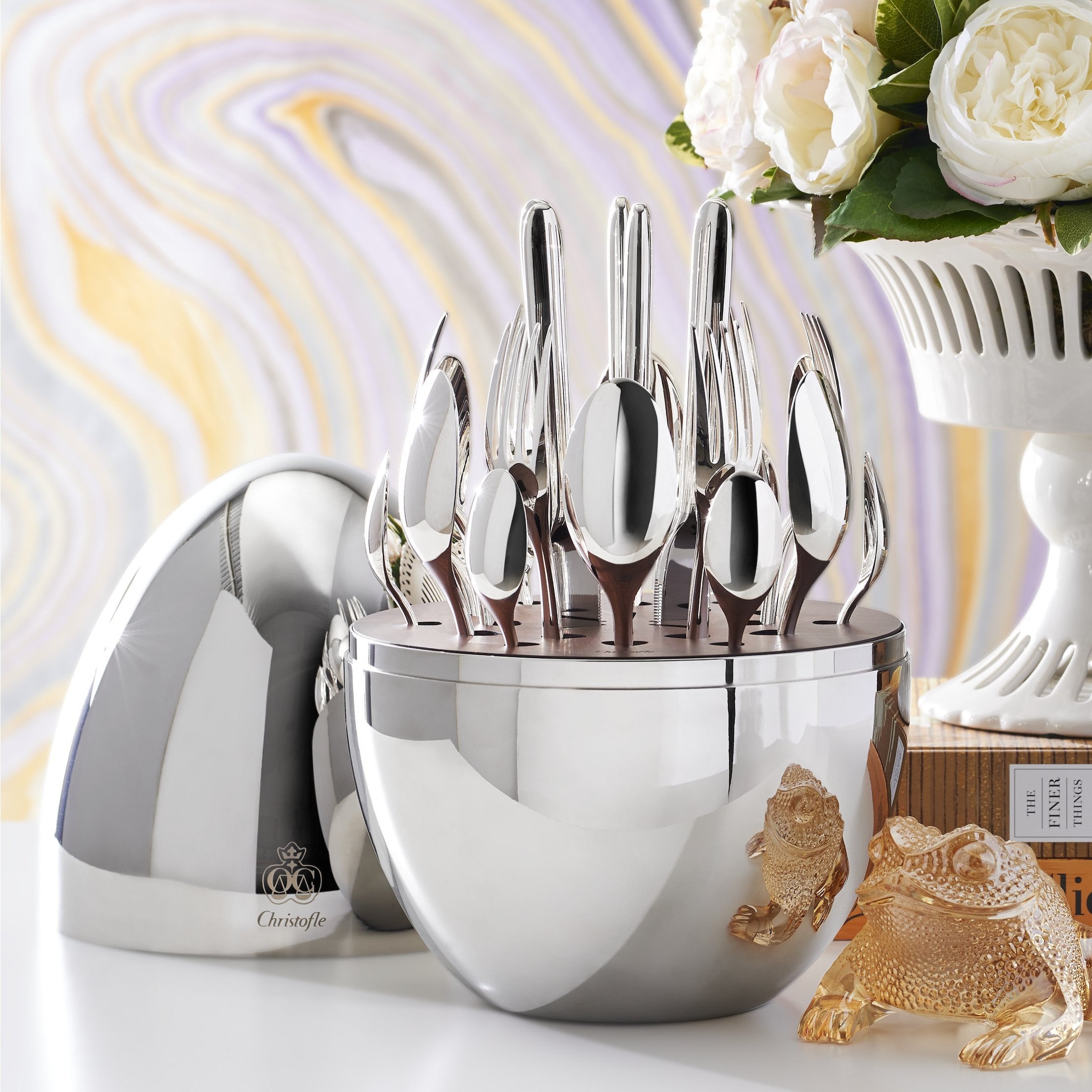 24-Piece Stainless Steel Flatware Set - Elegant Silverware for Dining, Kitchen & Entertaining - Perfect for Everyday Use, Dinner Parties & Gifts