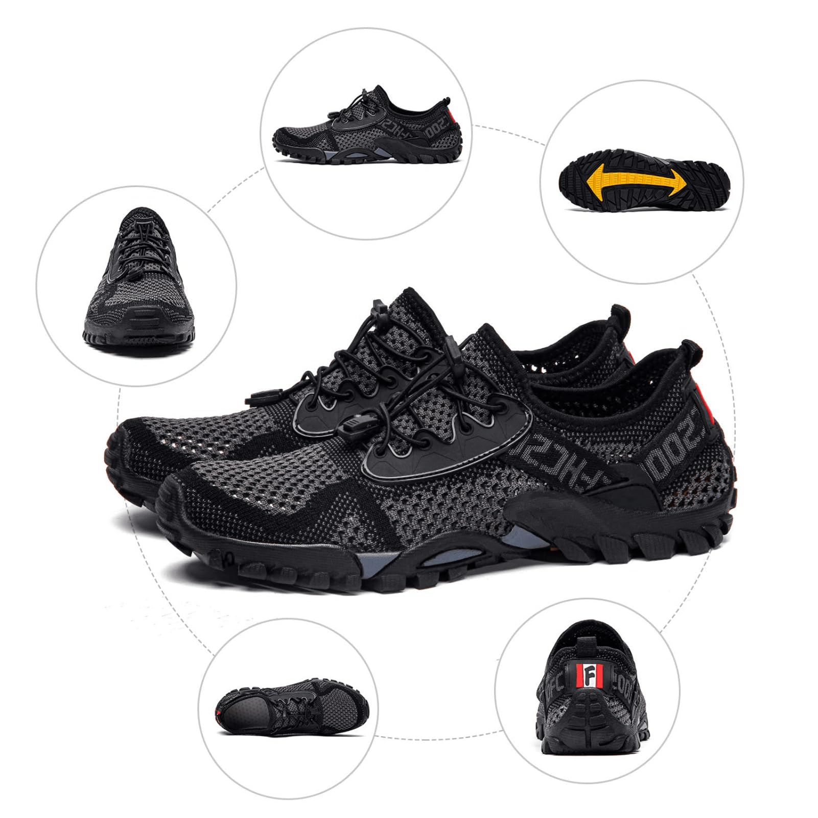SOBASO Quick-Drying Water Shoes for Women & Men - Lightweight Hiking, Swimming, Beach, Fishing, Diving, Sailing - Perfect for Water Sports, Travel & Outdoor Adventures