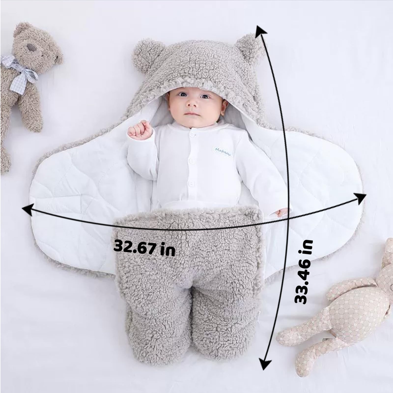 Soft Organic Cotton Baby Swaddle Blanket for Newborns 0-6 Months - Breathable, Hypoallergenic Baby Essentials for Boys & Girls - Perfect for Sleeping, Swaddling, and Nursery Comfort