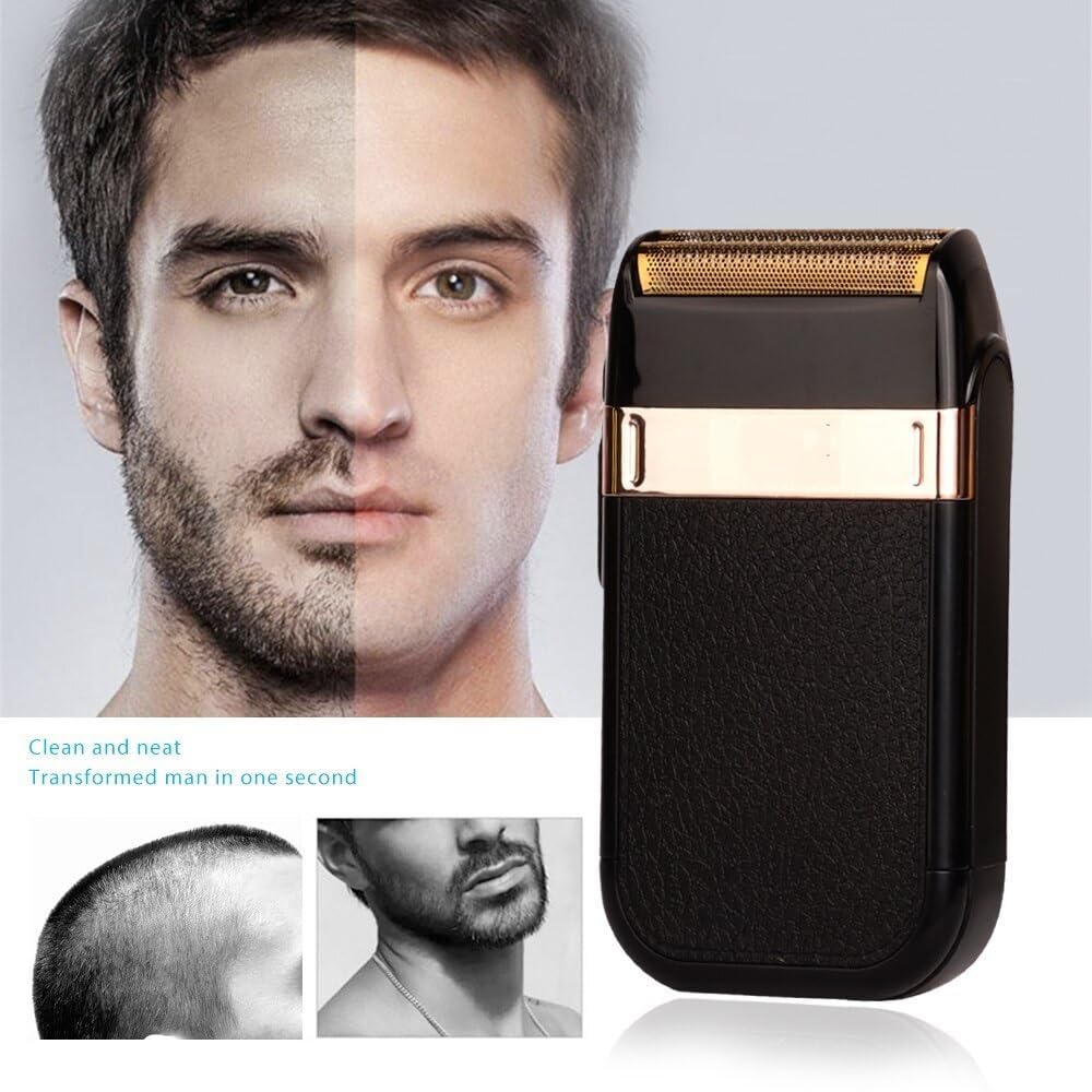 Kemei Rechargeable Electric Head Shaver for Bald Men - Powerful Cordless Razor for Smooth Bald Head & Beard Shaving | Perfect for Travel, Home & Gym Use