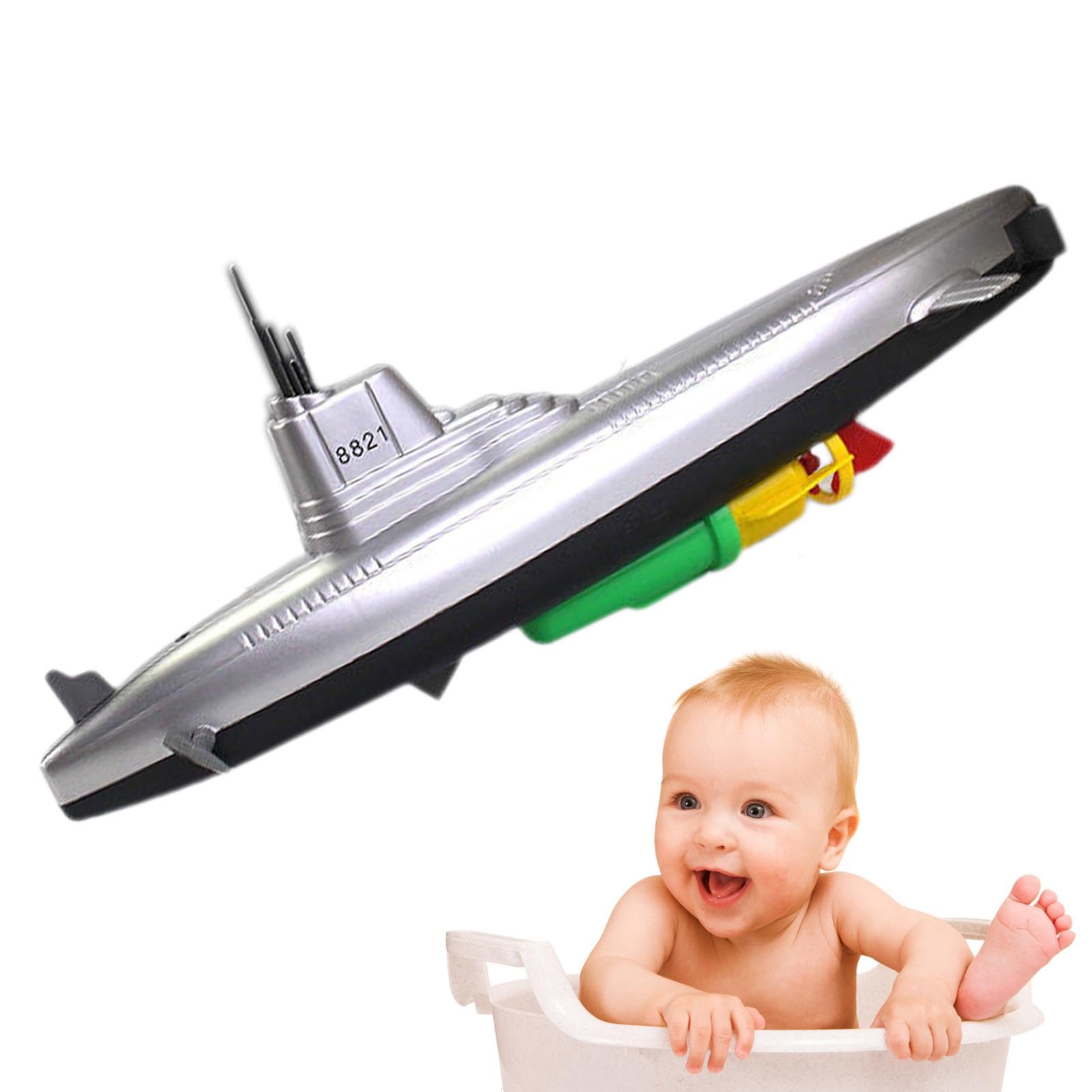 Electric Submarine Toy for Kids - Waterproof Bath & Pool Toys | Fun Underwater Submarine Model for Bathtub, Swimming Pool & Outdoor Water Play | Great Gift for Boys & Girls Ages 3-8