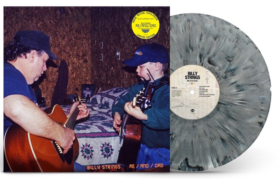 Billy Strings - Me/And/Dad (Black Smoke Vinyl) | Limited Edition Country Music LP | Perfect for Vinyl Collectors & Country Fans | Home Listening, Gifts, Music Enthusiasts