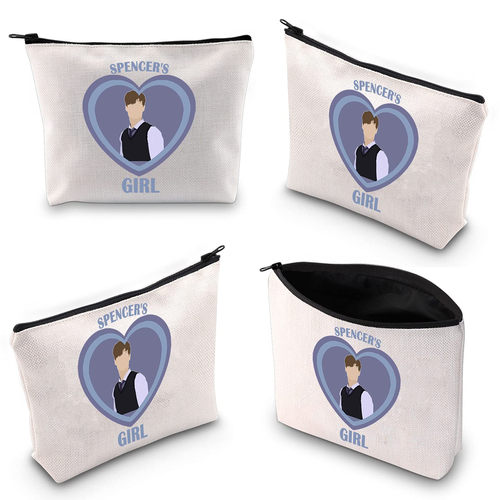 Spencers TV Show Inspired Makeup Bag - Cute Zipper Pouch for Cosmetics & Accessories | Perfect Gift for Fans, Travel, School & Daily Use