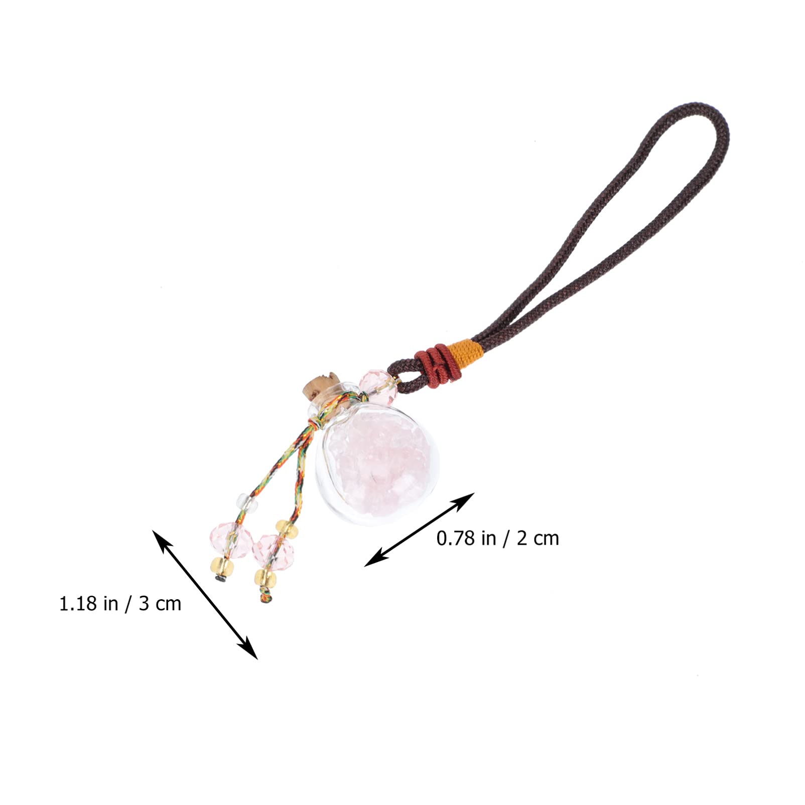 1pc Essential Oil Perfume Bottle Pendant - Car Hanging Diffuser & Rearview Mirror Decor - Portable Aromatherapy for Home, Office & Travel