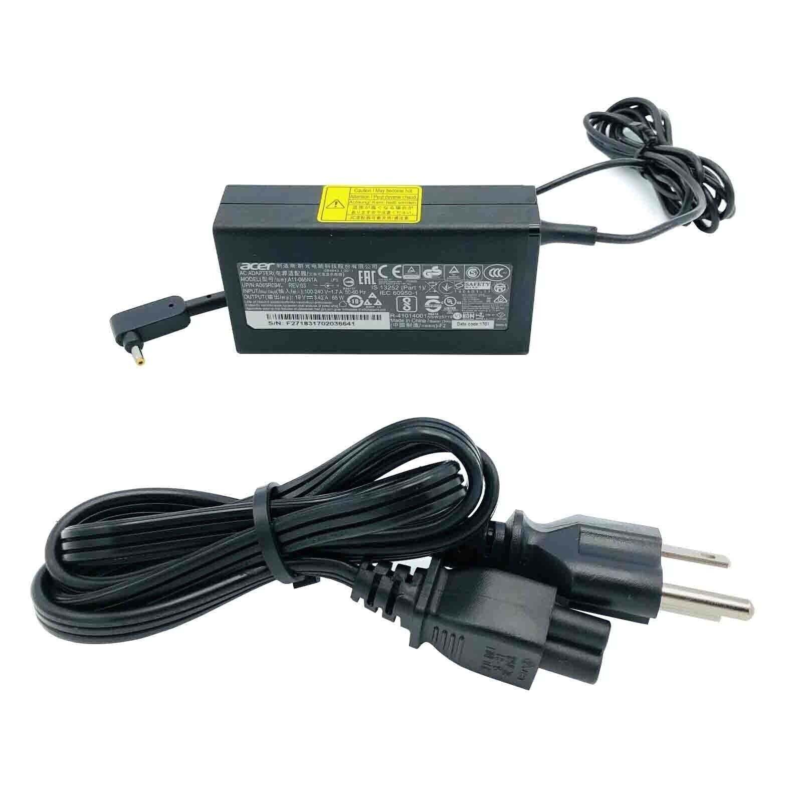 Original Acer Chromebook C720 C720P C740 C810 Charger AC Adapter PA-1650-80 65W Power Supply - Compatible with Acer Laptops & Chromebooks - Perfect for Home, Office & Travel Use
