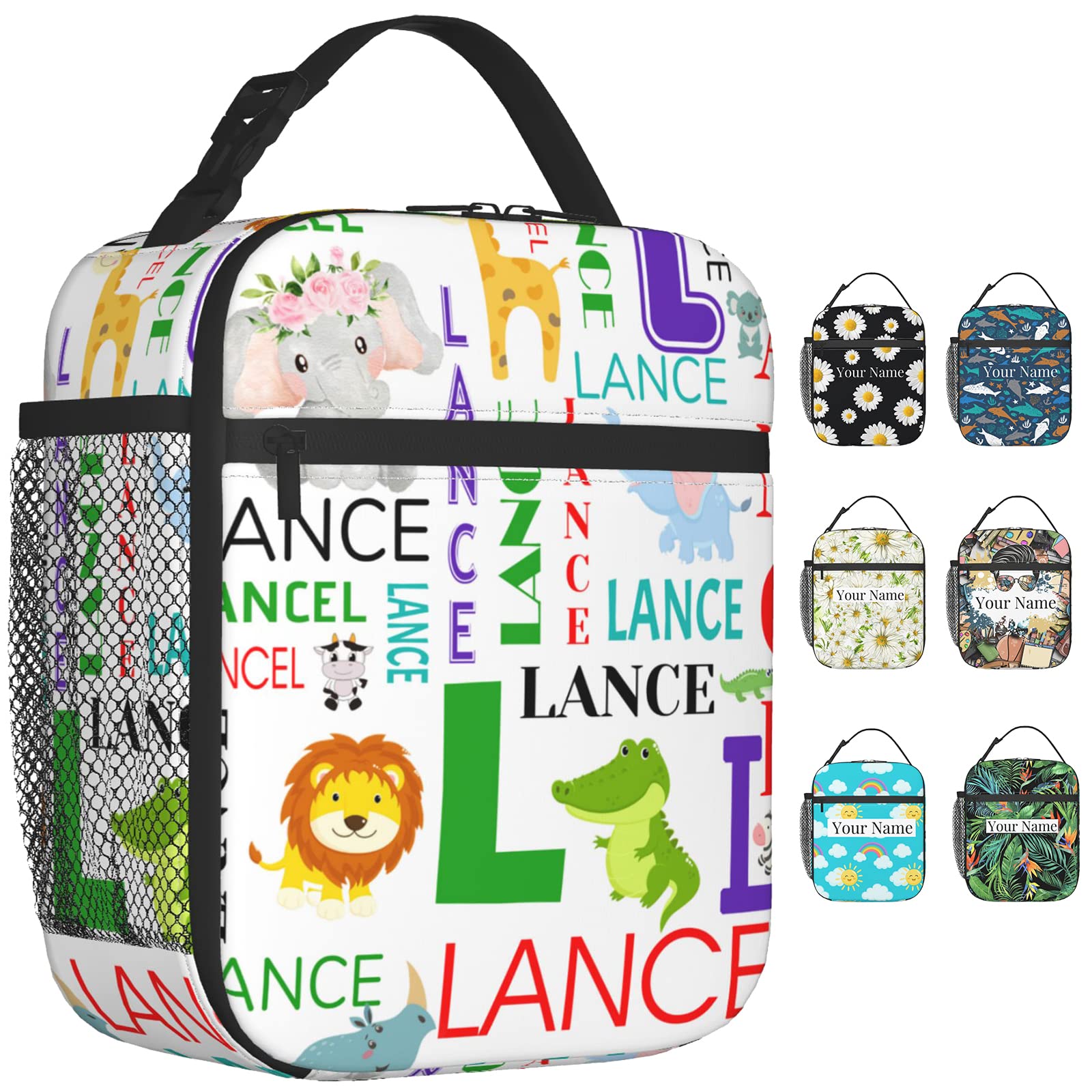 Personalized Insulated Lunch Bag with Photo Print & Adjustable Shoulder Strap - Custom Lunch Tote for Work, School, Picnic - Ideal for Women, Men & Adults (Great for Office Commutes, Kids' Lunches & Outdoor Activities)