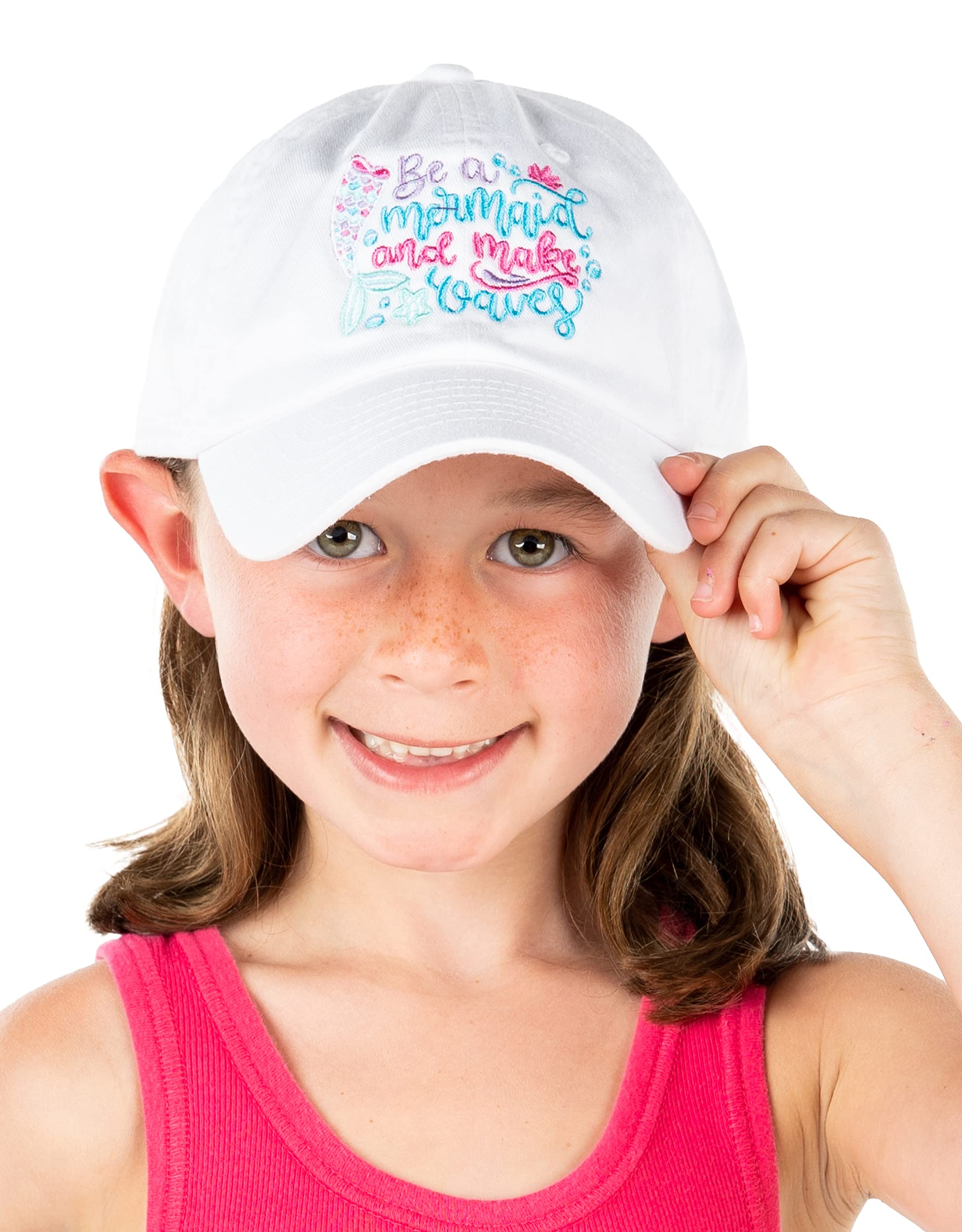 Trendy Washed Cotton Baseball Cap for Toddler Boys & Girls - Soft Low Profile Adjustable Hat for Outdoor Play, Beach, and Sun Protection