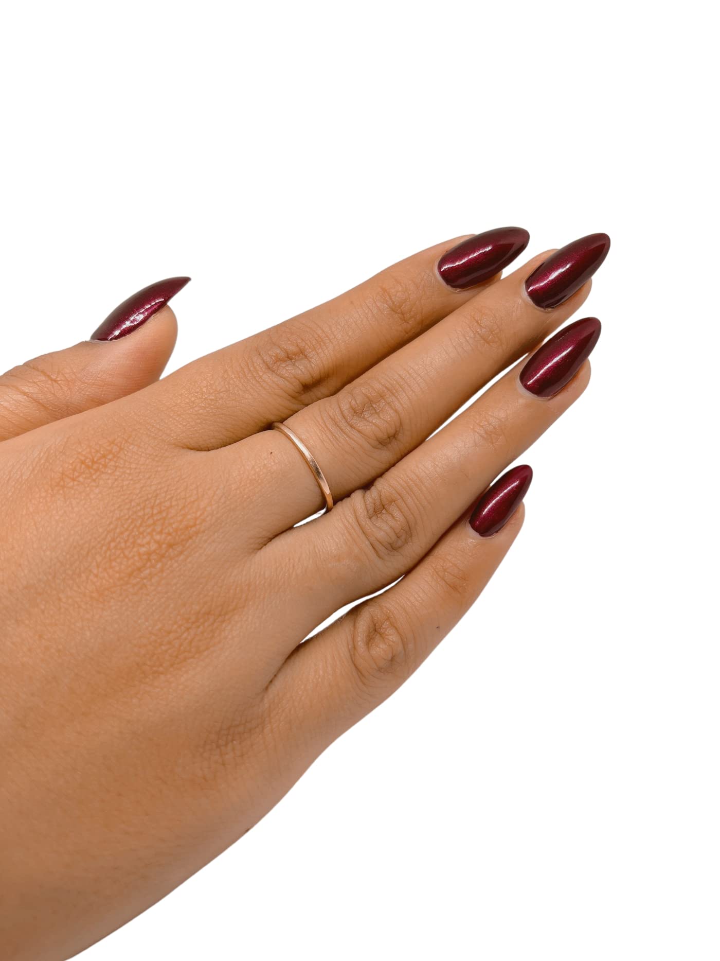 U Shine Cabernet Nail Polish - Burgundy Glossy Lacquer (11ml) | Paraben-Free, Vegan, No Yellowing, Chipping or Cracking | Long-Lasting Wear for Manicures & Pedicures | Perfect for Parties, Weddings & Everyday Elegance