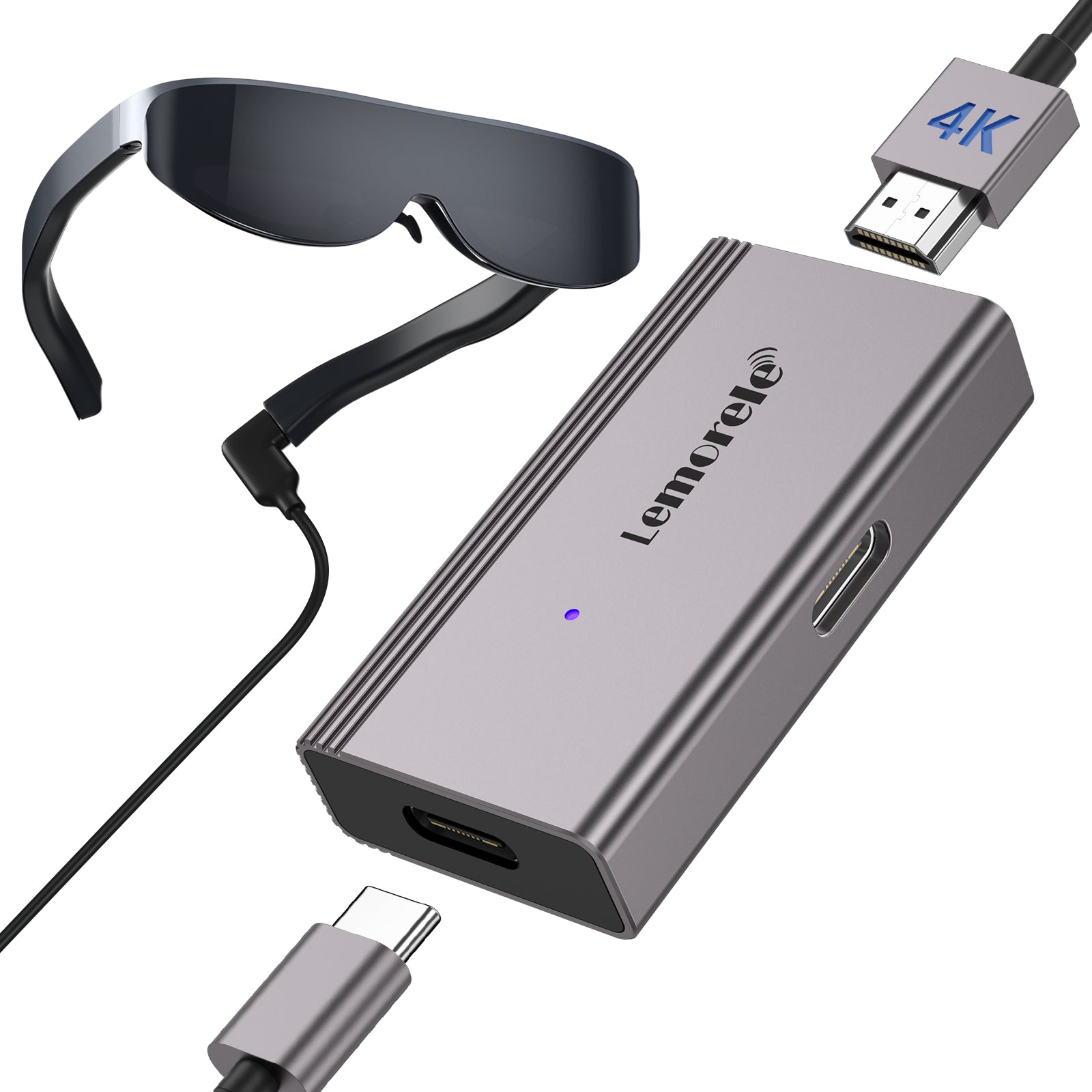 Lemorele HDMI to USB Type C Adapter 4K 60Hz - High Speed Cable for MacBook Pro, iPad Pro, Samsung Galaxy - Connect to TV, Monitor, Projector for Work & Entertainment