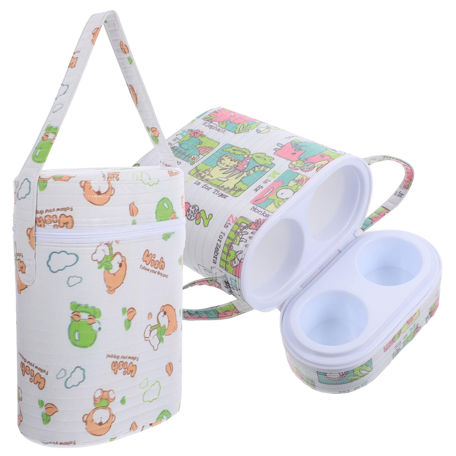 iBasenice Insulated Baby Bottle Warmer Bag - Portable Breast Milk Warmer & Storage for Travel, On-the-Go - Perfect for Daycare, Road Trips & Outdoor Feeding