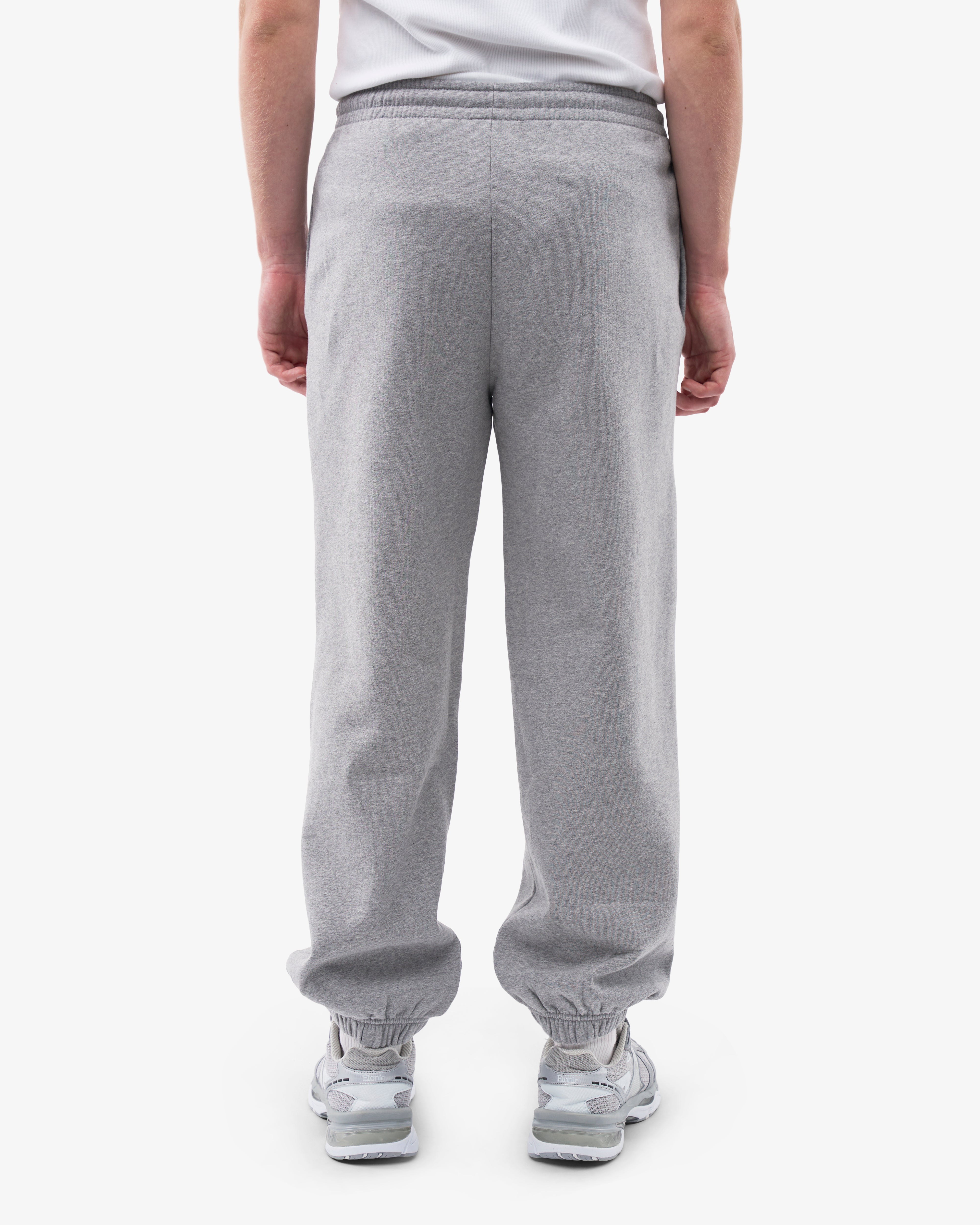 Organic Relaxed Sweatpants for Women - Soft Heather Grey Cotton Lounge Pants - Perfect for Yoga, Home Comfort & Casual Wear