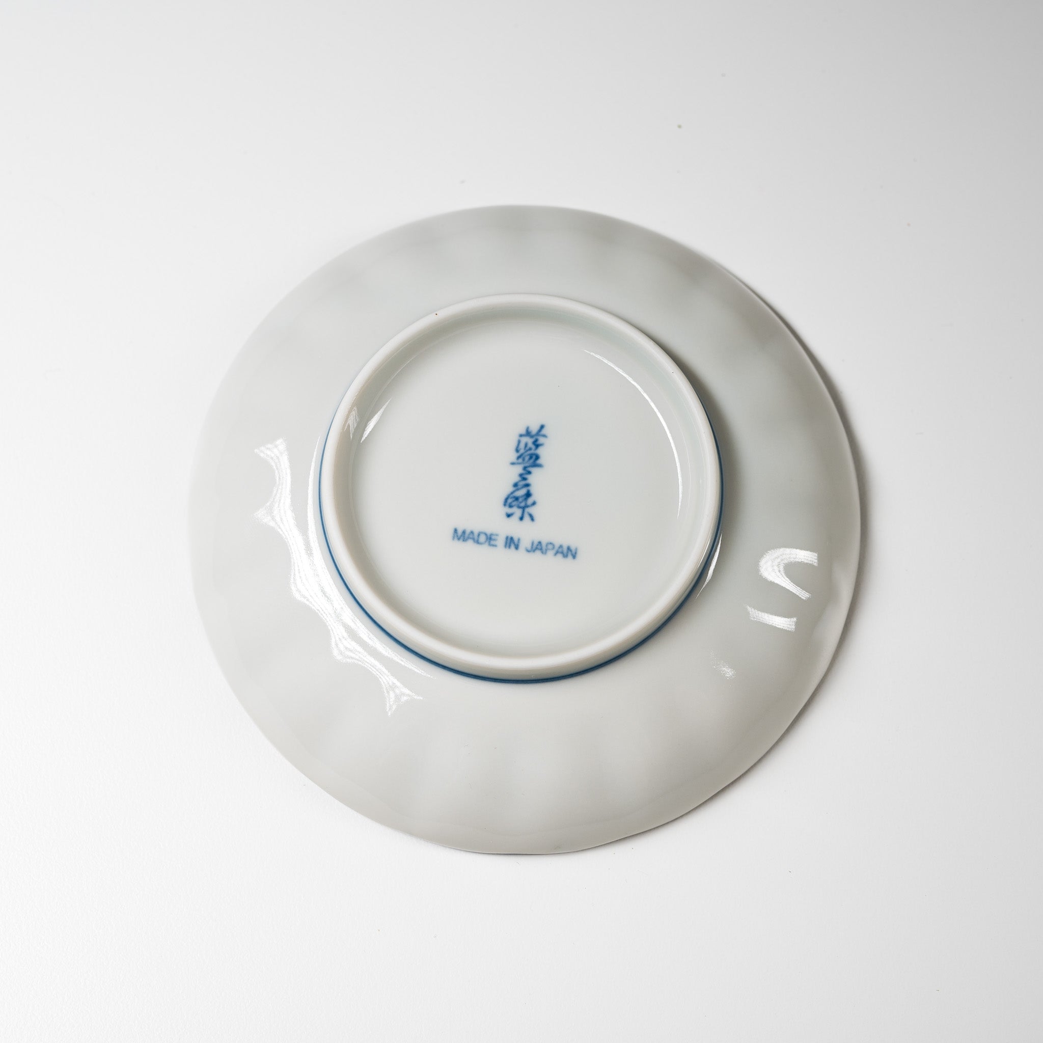 Mino Ware Japanese Ceramic Side Dish Plate 12cm - Handcrafted Sometsuke Blue & White Design - Perfect for Sushi, Appetizers, and Small Portions