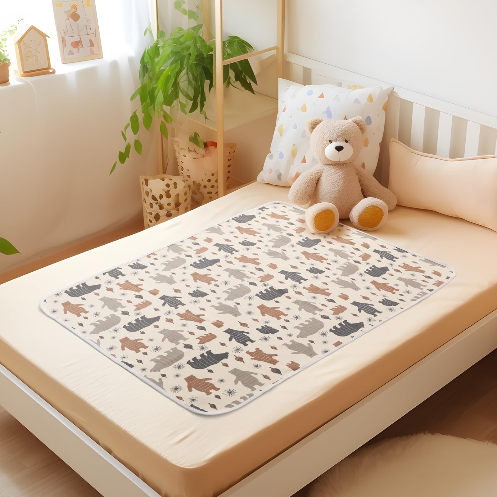 Waterproof Bed Pad for Incontinence - Washable & Reusable Mattress Protector for Babies, Toddlers, Kids & Adults - Ideal for Bedwetting, Potty Training & Nighttime Protection